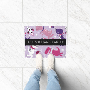 Space Dinosaurs, Cute Dinosaurs, Stars, Your Name Doormat