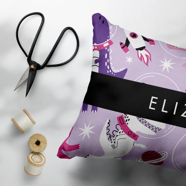 Space Dinosaurs, Cute Dinosaurs, Stars, Your Name Pillowcase (Creator Uploaded)