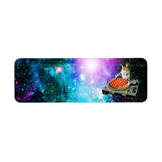 Space dj chat pizza (Devant)