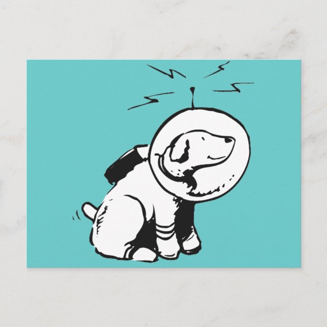 Space Dog Postcard (Front)
