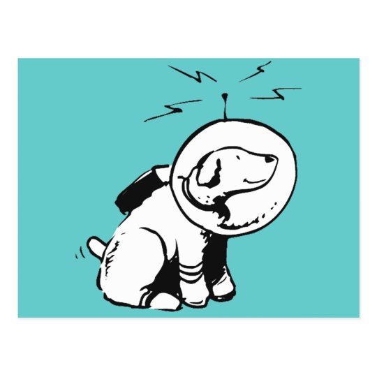 Space Dog Postcard