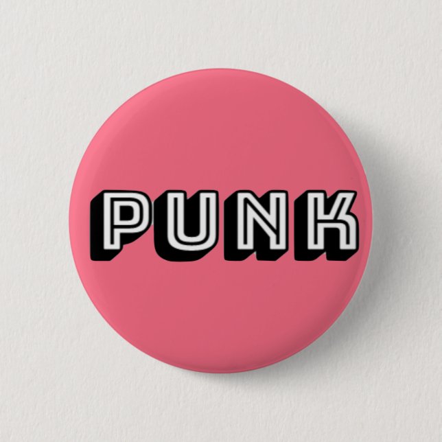 SPACE DOGS RADiO -  PUNK BADGE 2 Inch Round Button (Front)