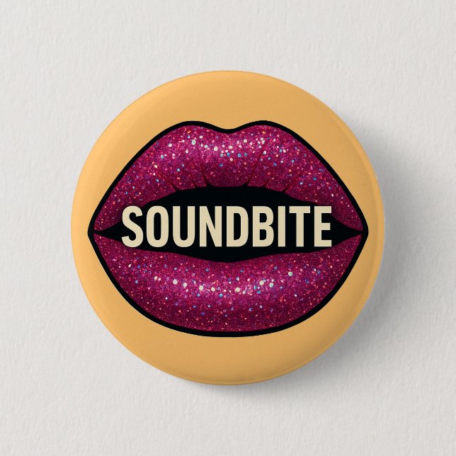 SPACE DOGS RADIO - SOUNDBITE BADGE 2 INCH ROUND BUTTON (Front)