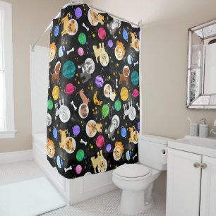 Space Dogs Watercolor Astronaut Puppies