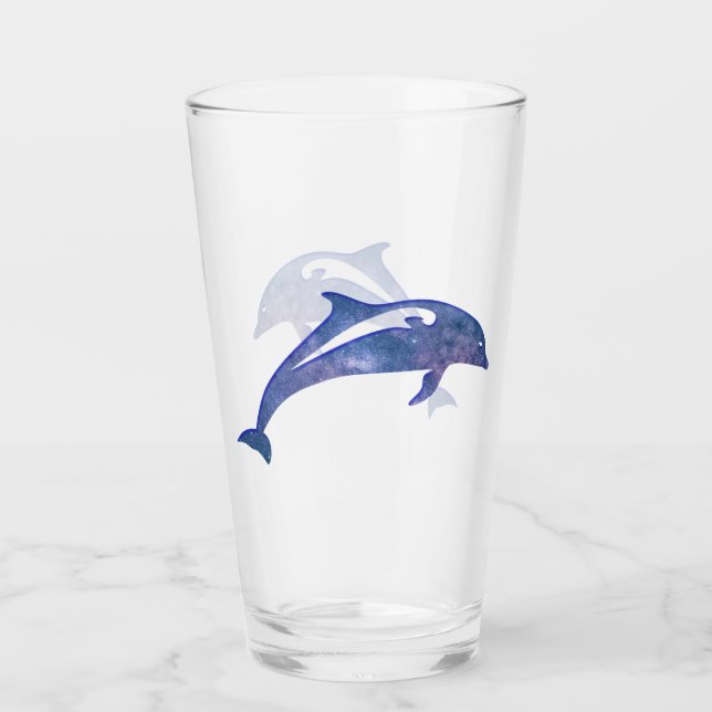 Space Dolphin Glass (Front)