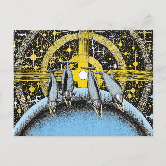 Space Dolphins Postcard (Front)