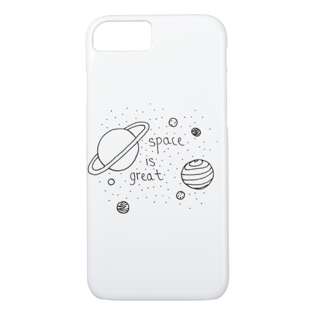 Space doodle Case-Mate iPhone case (Back)