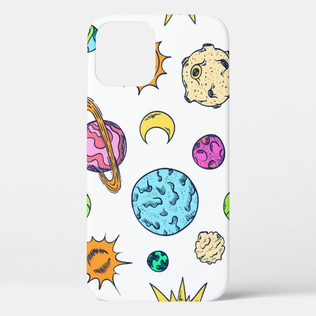 Space Doodles Cosmic Background Case-Mate iPhone Case (Back)