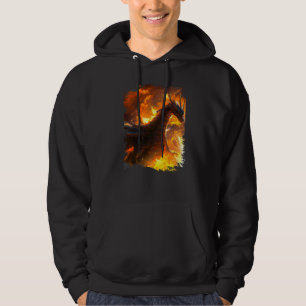 Space Dragon Breathing Fire Hoodie