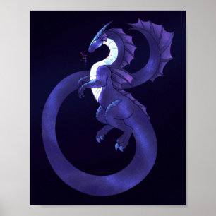 Space Dragon Draco Poster