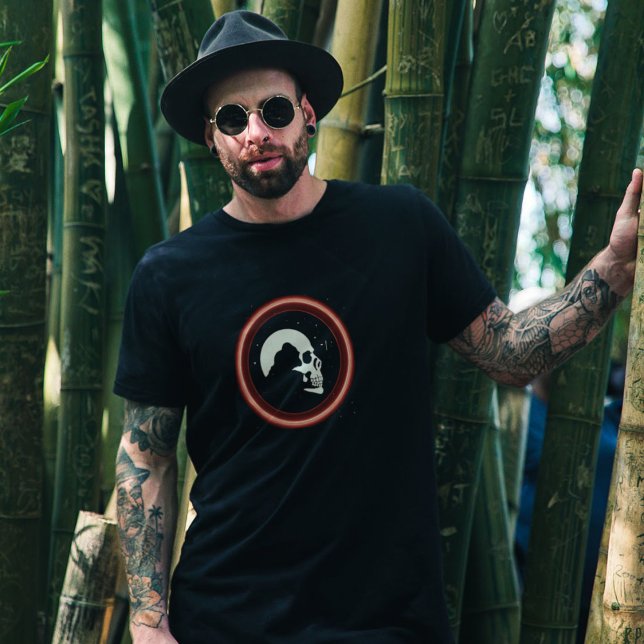 Space Dreamer - Cosmos Longing Customizable Skull T-Shirt (Creator Uploaded)