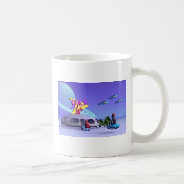 Space Eats Cafe Mug (Right)