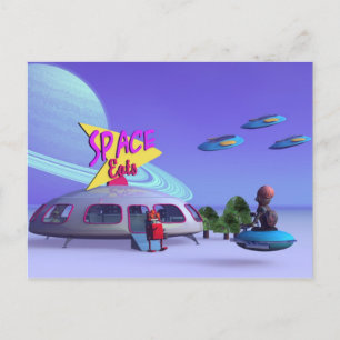 Space Eats Cafe Postcard