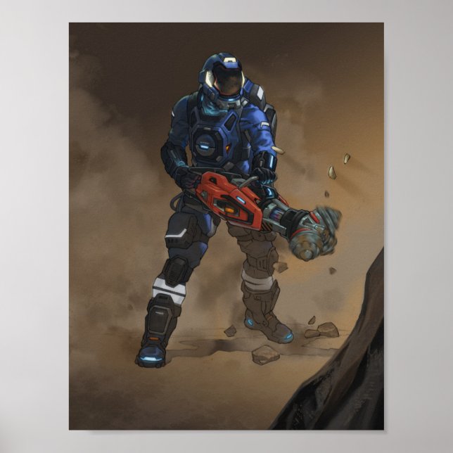 Space Engineers 2 Drill Poster (Front)