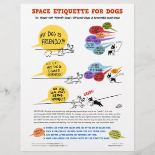 Space Etiquette For Dogs - 8.5" x 11" Flyers