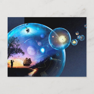 Space Exploration Artwork Voyager Spacecraft Postcard