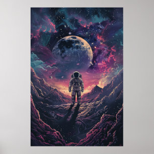Space Exploration Astronaut Poster