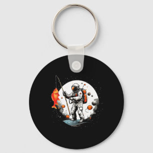 Space Exploration Cosmonaut Space-man Fishing Astr Keychain