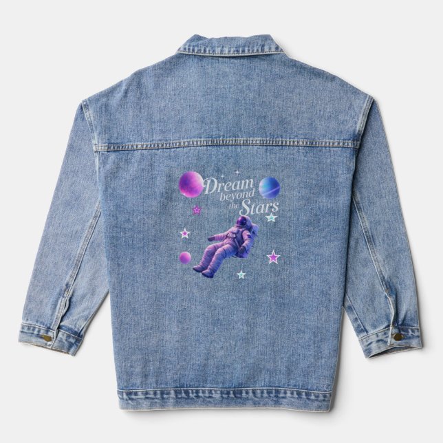 Space Exploration Denim Jacket (Back)