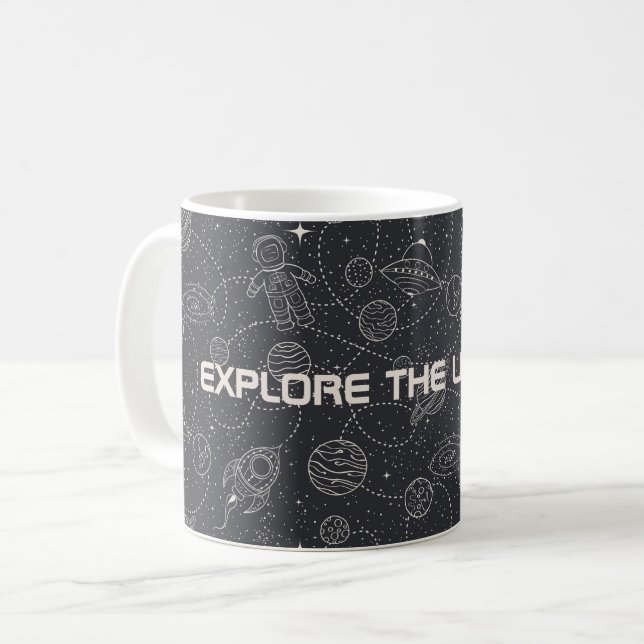 Space Exploration Galaxy Universe Star Personalize Coffee Mug (Front Left)