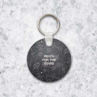 Space Exploration Galaxy Universe Star Personalize Keychain