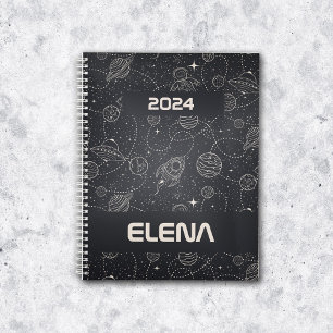 Space Exploration Galaxy Universe Star Personalize Planner