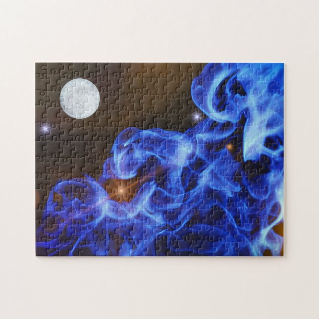 Space Exploration Moon Stars Art Puzzle (Horizontal)