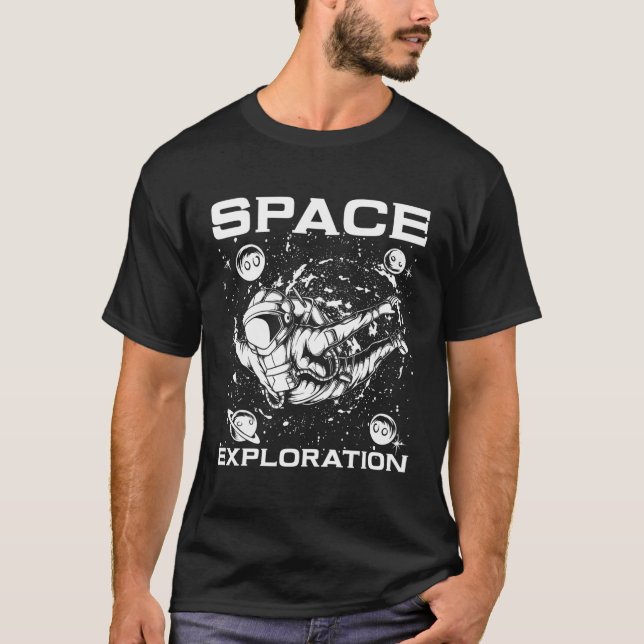 Space Exploration Nebula Solar System Space Coloni T-Shirt (Front)