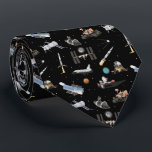 Space Exploration Pattern Tie<br><div class="desc">If you are a space enthusiast and you love space exploration here is a detailed vector space drawing/pattern for you. In this space drawing (pattern) you may find: - Apollo Spacecraft; - 2 different rockets including the legendary Saturn V; - Soviet Soyuz Spacecraft; - International Space Station; - Hubble Telescope;...</div>