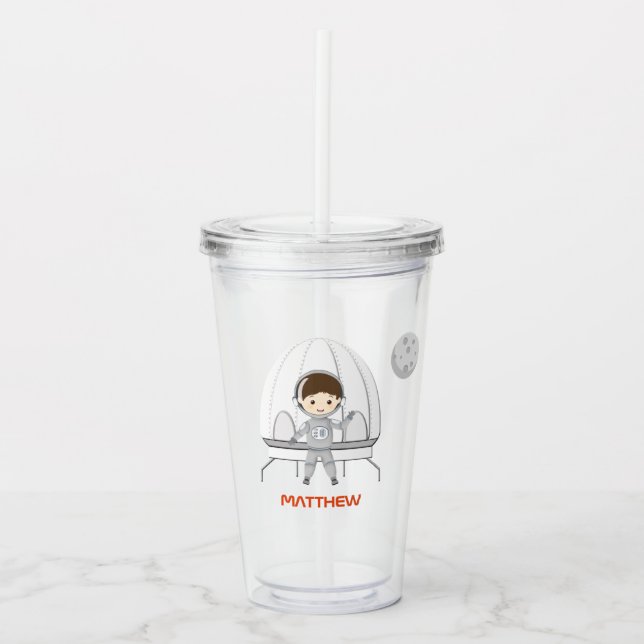 Space Explorer Acrylic Tumbler (Front)
