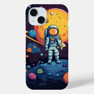 Space Explorer Art  iPhone 15 Case