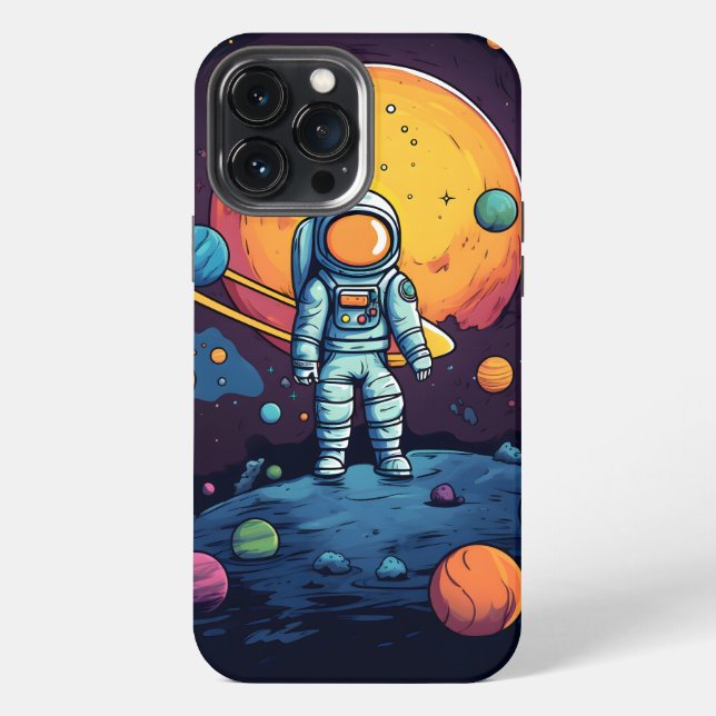 Space Explorer Art  iPhone Case (Back)