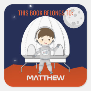 Space Explorer Square Sticker