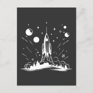 space fans perfect gift idea for kids postcard