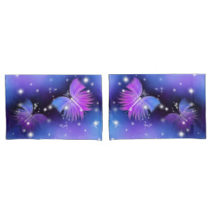 Space Fantasy Butterflies Cosmic Pillowcase