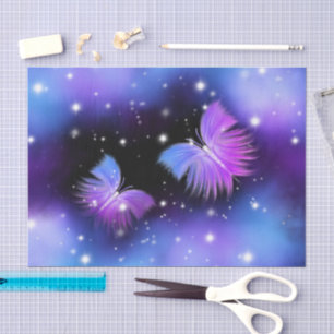 Space Fantasy Butterflies Cosmic Tissue Paper