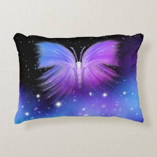 Space Fantasy Butterfly Cosmic Accent Pillow