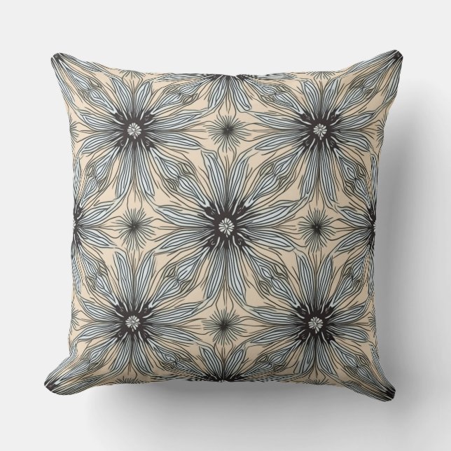 Space Filled with Flowers: Floral Cushion (Front)
