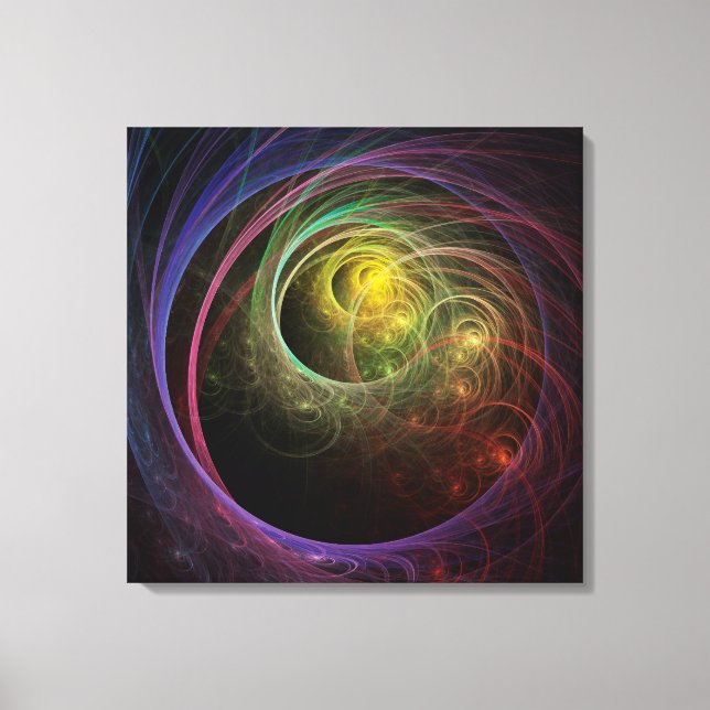 Space Fireworks Canvas Print (Front)