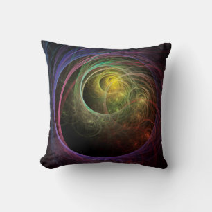 Space Fireworks Throw Pillow