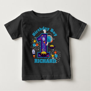 Space First birthday Galaxy  Baby T-Shirt