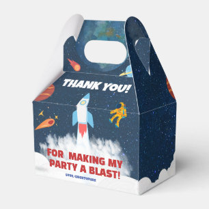 Space First Trip Around The Sun Birthday Party  Favor Box