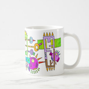 space fish coffee mug