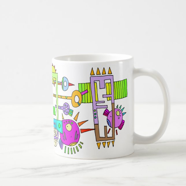 space fish coffee mug (Right)