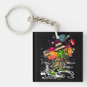 Space Fisherman Keychain