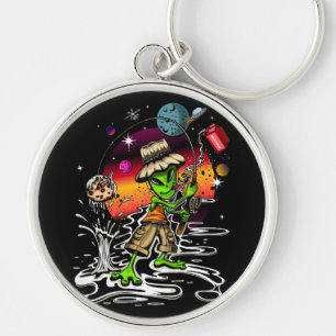 Space Fisherman Keychain
