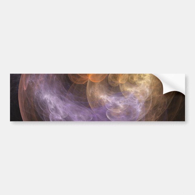 Space Flowers Bumper Sticker (Front)