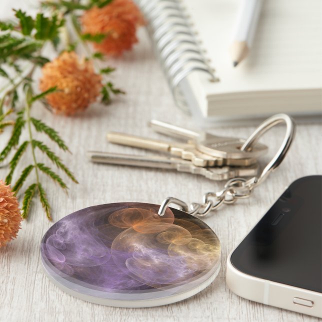 Space Flowers Keychain (Front Right)