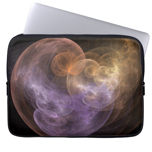 Space Flowers Laptop Sleeve (Front)