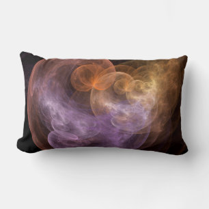 Space Flowers Lumbar Pillow